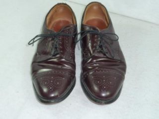 Mens Allen Edmonds Sanford Burgundy Dress Shoes 8 D