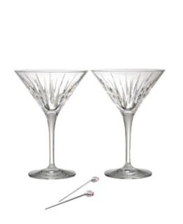 Orrefors Street Martini Glasses, Set of 2   Stemware & Cocktail