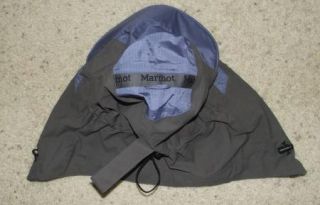 Womens Marmot Gray Zip on Waterproof Hood for Jacket