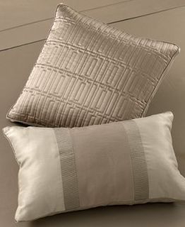 CLOSEOUT Hotel Collection Wide Stripe Bronze Decorative Pillow. 16