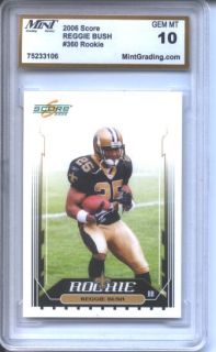 Marques Colston 2006 Upper Deck MGS 10 Rookie Debut
