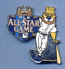 2012 Kansas City Royals MLB All Star Game Slugger Mascot Pin