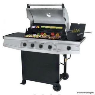 BBQ Barbeque Gas Brinkmann Stainless Grill Built in Burner