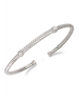 Sterling Silver Bracelet, Cubic Zirconia Bangle Bracelet (1/2 ct. t.w
