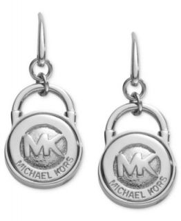 Michael Kors Earrings, Gold Tone Logo Lock Earrings   Fashion Jewelry