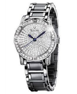 Bulova Watch, Womens Diamond Dial Stainless Steel Bracelet (1 1/4 ct