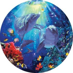Masterpieces Christian Riese Lassen Midnight Sun Dolphins Jigsaw