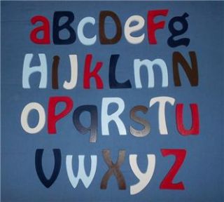Size Complete Alphabet Set Painted Wooden Wall Letters Nursery