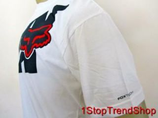 Fox Racing Co Foxtech Tee Shirt s s Mens Performance Size Large White
