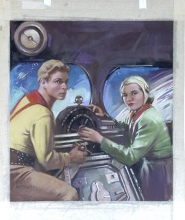 Brown Original Published Art Buck Rogers Filmfax Cover 79 2000