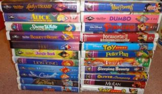 Classic Movies Lot Video Snow White Fantasia Dumbo Mary Poppins