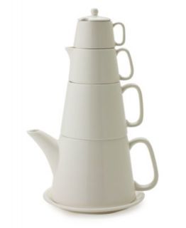 Classic Coffee & Tea by Yedi Drinkware, Tea Tower Brown 6 Piece Set
