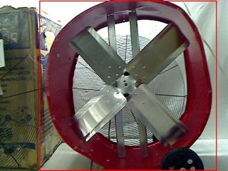 Maxxair BF30DD 30 inch Direct Drive Commercial Fan Red