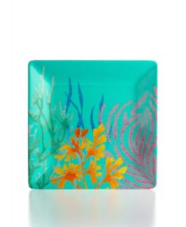 Martha Stewart Collection Dinnerware, Set of 4 Coral Sea Teal Melamine