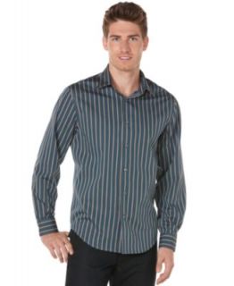 Perry Ellis Shirt, Long Sleeve Multi Stripe Shirt