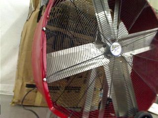 Maxxair BF36DD Red High Velocity Direct Drive Drum Fan 36 inches Red