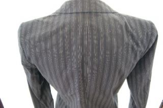 Mauro Grifoni SARTORIA Italy Navy Blue Pinstriped Pants Suit Size 6