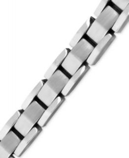 Mens Stainless Steel Bracelet, Cross Link   Bracelets   Jewelry