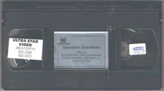 Operation Braindrain VHS Video Codename Chessboard The Birdmen Chuck