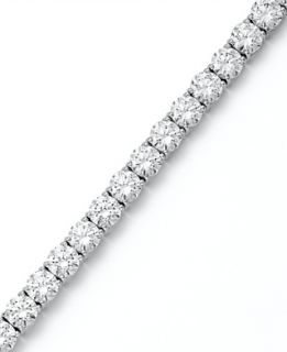 Silver Bracelet, Swarovski Zirconia Tennis Bracelet (31 ct. t.w