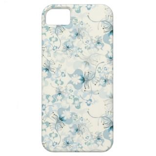 Elegant Vintage Blue and White Floral iPhone 5 Cases