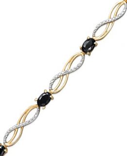 Victoria Townsend 18k Gold over Sterling Silver Bracelet, Sapphire (4