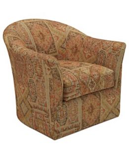 Michelle Fabric Living Room Chair, Swivel 33W x 32D x 34H