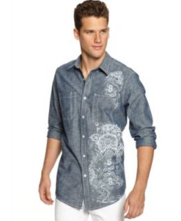INC International Concepts Shirt, Staple Shirt   Mens Casual Shirts