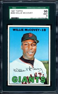1967 Topps 480 Willie McCovey SGC 96 Mint