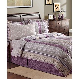 Norwood 8 Piece Reversible Bedding Ensemble   Bed in a Bag   Bed