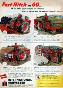 1954 McCormick Farmall Super C Tractor Original Color Ad