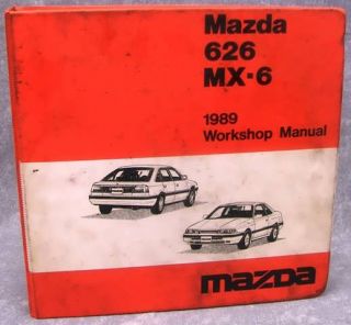 1989 Mazda 626 MX 6 Workshop Manual Factory Maintenance Book Repair