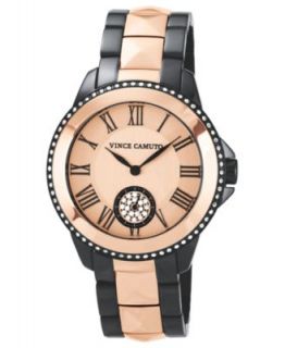 Vince Camuto Watch, Womens Two Tone Stainless Steel Bracelet 35mm VC