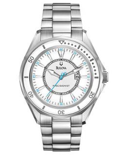 Bulova Watch, Womens Precisionist Stainless Steel Bracelet 36mm