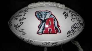 2012 Alabama Crimson Roll Tide Team Signed Football Certificate Proof