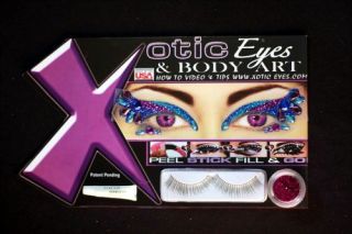 Xotic Eyes Mazuri Kit Re Usable Acrylic Adhesive Costume Makeup for