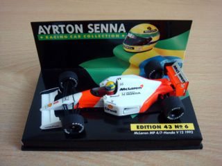 LANG f1 143 Ayrton Senna McLaren Honda Mp4/7 1992 Alain prost Burno