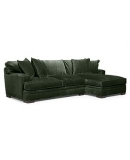 NEW Teddy Fabric Sectional Sofa, 2 Piece Chaise 112W x 66D x 30H