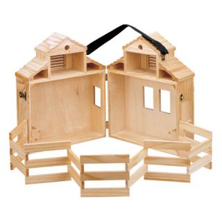 Maxim 81011 Wooden Travel Stable with Corral