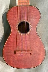 1930s Antique Maybell Uke Ukulele Stringed Guitar Inlaid Trim WOW XLNT