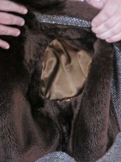Vtg 60s McGregor Wool Tweed Mens Lined Over Coat 40