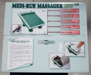 Medi Rub 2000 Plus Two Speed Foot Massager Made in USA N R