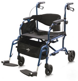 New Medline Excel Translator 2 in 1 Transport Chair Combo Wheelchair