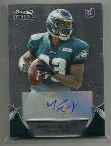 2012 Marvin McNutt Bowman Sterling Rookie Auto Card 84 Autograph T1139