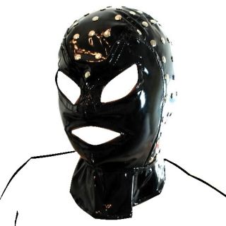 PVC Studded Hood Mask for Kinky Sexy Fun and Fancy Dress 022
