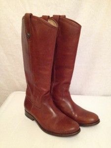 Fabulous Ladies Frye Melissa Button Brown Leather Boots Size 8 1 2 BFD