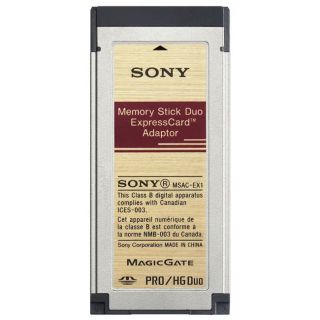 Sony Msac EX1 Memory Stick Duo ExpressCard Adaptor