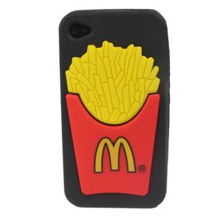 McDonald Soft Rubber Silicone Back Case Cover Skin for Apple iPhone 4S