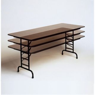 Correll Inc Adjustable Height Melamine Folding Tables 30 x 72 CFA3072M