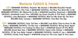 CD Marianne Fauithfull Best of Donovan Melanie Safka